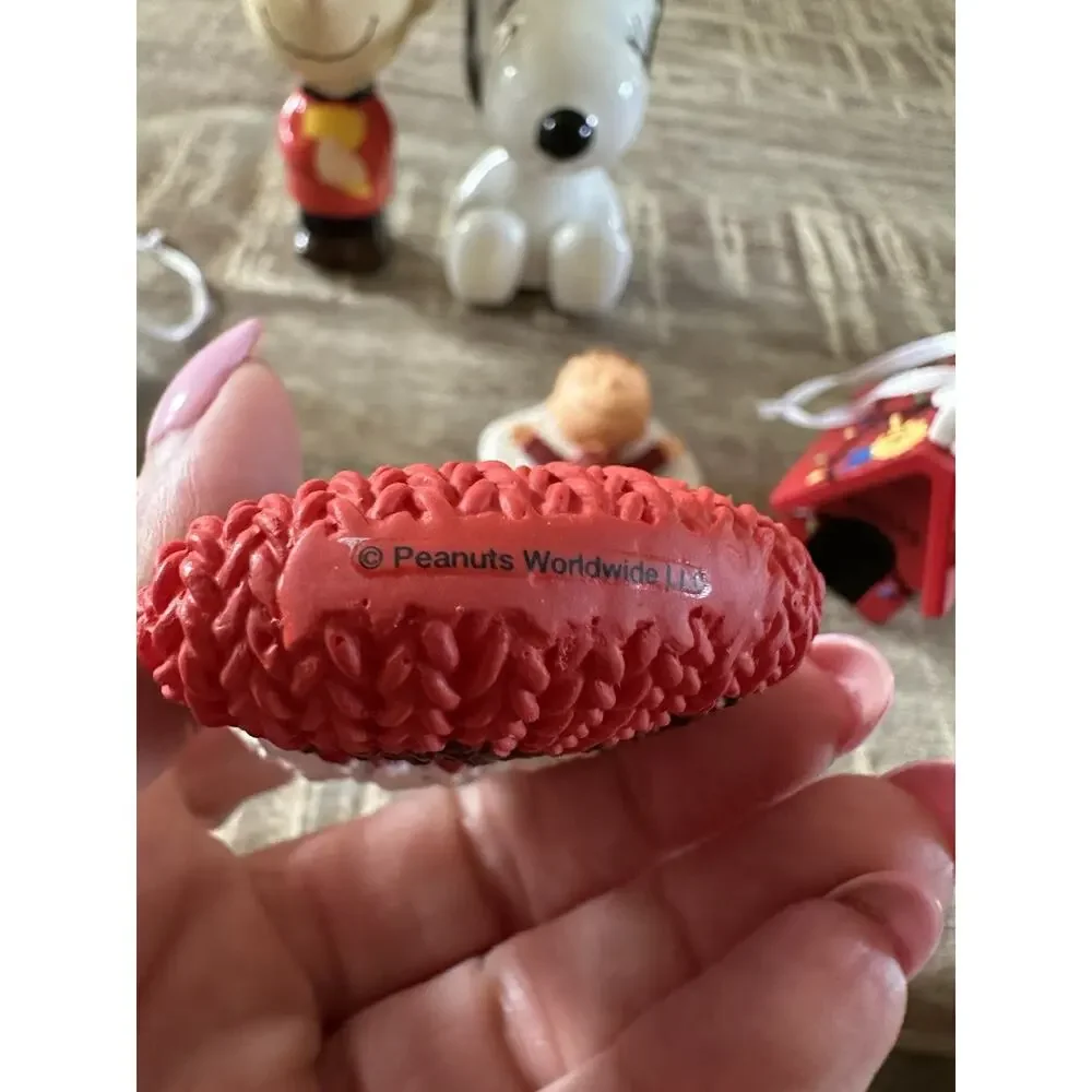 Lot 6 Hallmark Peanuts Worldwide Ornaments Snoopy Linus Etc